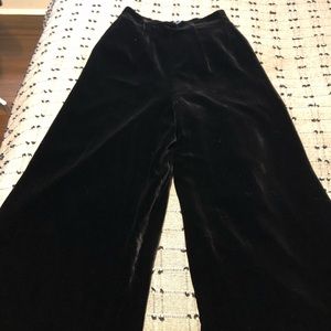 Vintage Velvet Wide-legged Palazzo Pants